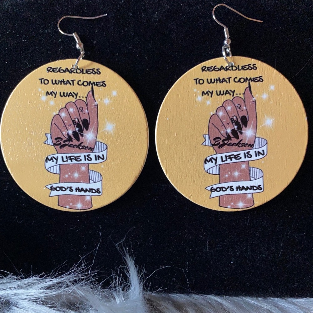 Wooden earrings